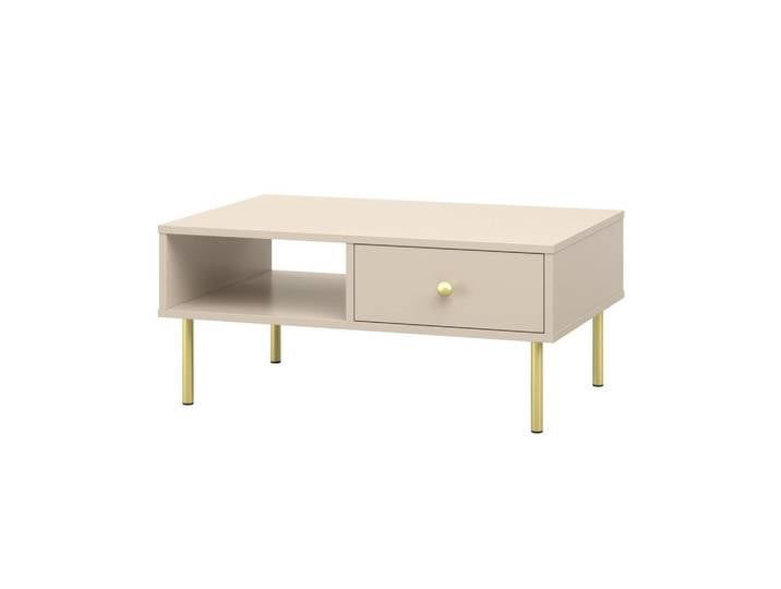 Raumhirsch Furniture Couchtisch Venus, Kaschmir, Rechteckig, 91x43x43 cm, Wohnzimmer, Wohnzimmertische, Couchtische