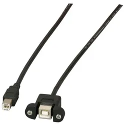 EFB Elektronik K5293SW.1V2 USB Kabel USB 2.0 1 m USB B 0,48 Gbit/s Schwarz