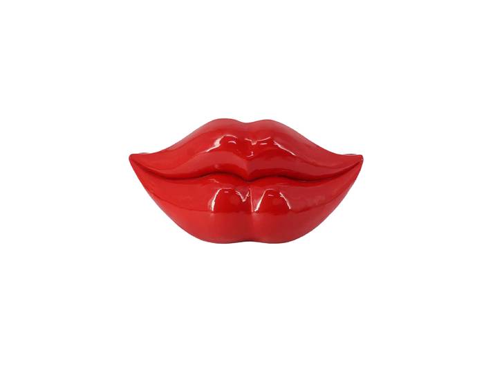 Design Dekorationsobjekt & Vase „Red Lips“ Rot Invicta Interiors