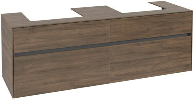 V&B; Collaro Meuble sous lavabo 160x54,8x50 cm, 2 portes, chêne Arizona ; Villeroy & Boch (C02100VH)