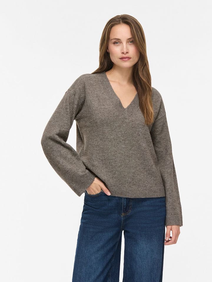 Vila Pullover "Liga" in Taupe - L
