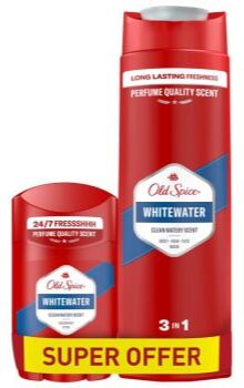 Old Spice Whitewater formato poupança . Whitewater