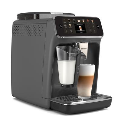 PHILIPS Kaffeevollautomat "EP5547/90 5500 Series, 20 Kaffeespezialitäten (heiß oder eisgekühlt)", schwarz (matt, schwarz), B:24,6cm H:37,1cm T:43,3cm, Kaffeevollautomaten, LatteGo-Milchsystem, SilentBrew Technologie, Kaffeevollautomat, Topseller