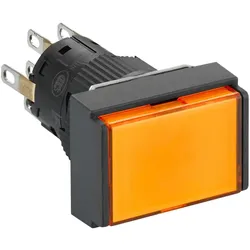 Schneider Electric XB6EDW8B2P Leuchtdrucktaster, orangefarben, Ø 16, flach, o. Rastung, 24V, 2OC  - 5 Stück