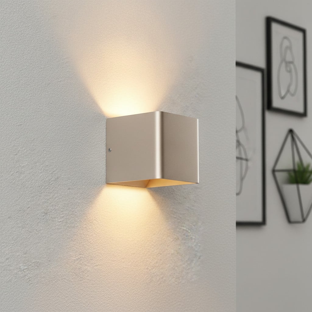 Artdelight Wandlamp Fulda Vierkant Goud/Messing met LED-verlichting