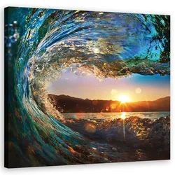 WANDBILD landschaften orange