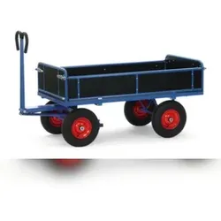 Fetra Handpritschenwagen, Tragl. 700kg, Ladefl. LxB 1200x800mm, Siebdruckplatte