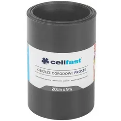 Cellfast, Rasenkante, Gerade Gartenkante 20 cm x 9 m, Graphit (900 cm)