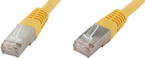Econ connect F6TP1GE RJ45 Patchkabel CAT 6 S/FTP 1.00m Gelb Paarschirm