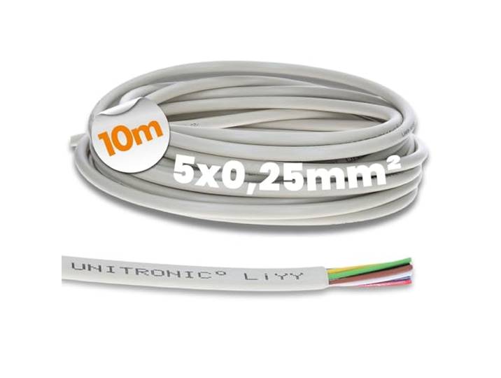 Lapp 10m UNITRONIC LiYY Datakabel 5 x 0,25 mm² - Signaalkabel Grijs