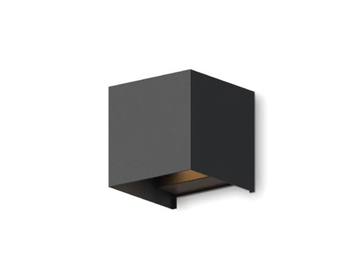 CALEX Bari Wandleuchte, Lichtstrahl verstellbar, spritzwasserdicht, Schwarz