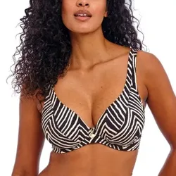 Freya Fiji Falls High Apex Bikini Top Schwarz F 80 Damen