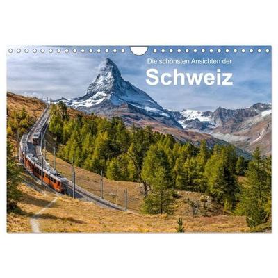 Die schönsten Ansichten der Schweiz (Wandkalender 2027 DIN A4 quer), CALVENDO Monatskalender