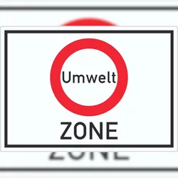 HB-Druck Umweltzone Symbol Aufkleber A4 (210x297mm)