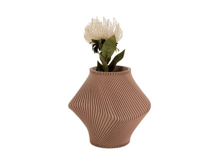 Vase „Mavina“ – Strukturdesign - Braun - Luxusbetten24