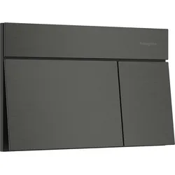 hansgrohe iFrame Element E Betätigungsplatte für 2-Mengen-Spülung, 66003340, Farbe: Brushed Black Chrome