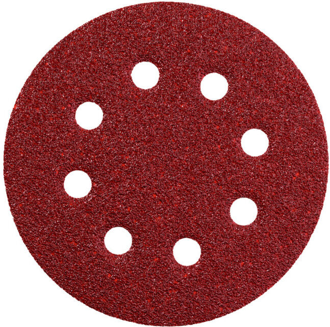 5 feuilles abrasives auto-agrippantes, 125 mm, P 240, série « professional », pour bois et métal, pour ponceuse excentrique metabo (631231000)