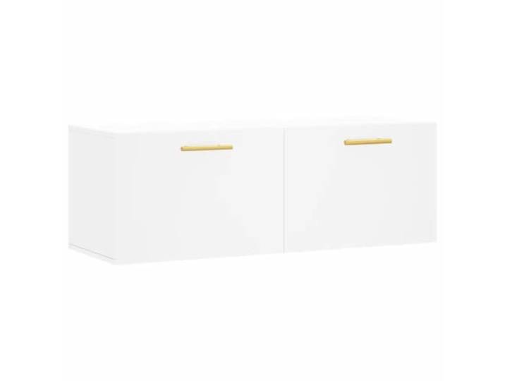 Helloshop26 Wandschrank, praktisch, schlichtes Design, 100 x 36,5 x 35 cm, aus Holz, weiß, 02_0048879