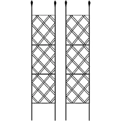 Hardin 1fachgut 2tlg. Rankgitter für Kletterpflanzen, ca. 30 x 140 cm - Schwarz