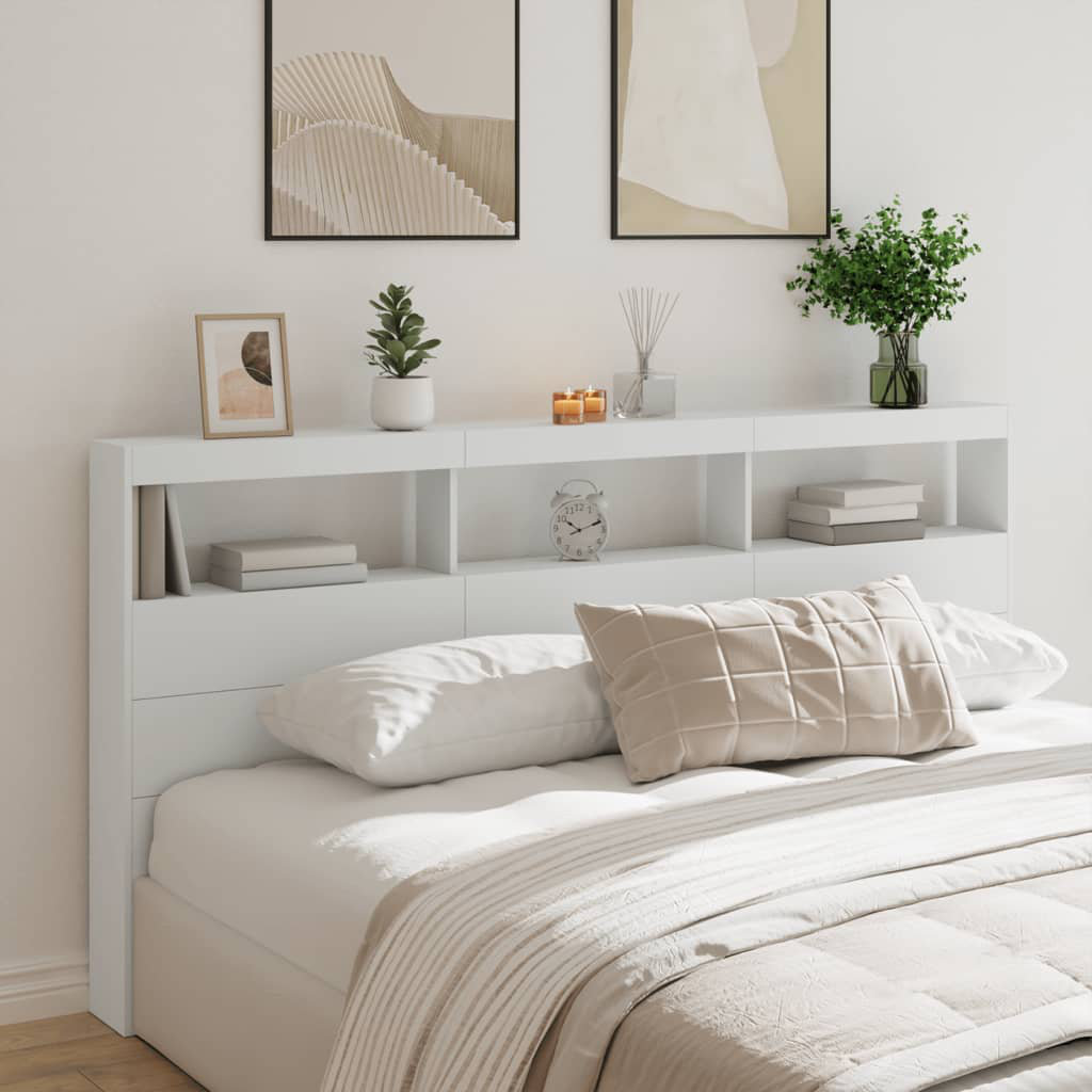 Metro Cedria Bookcase Headboard White Emperor - 200 x 200 cm