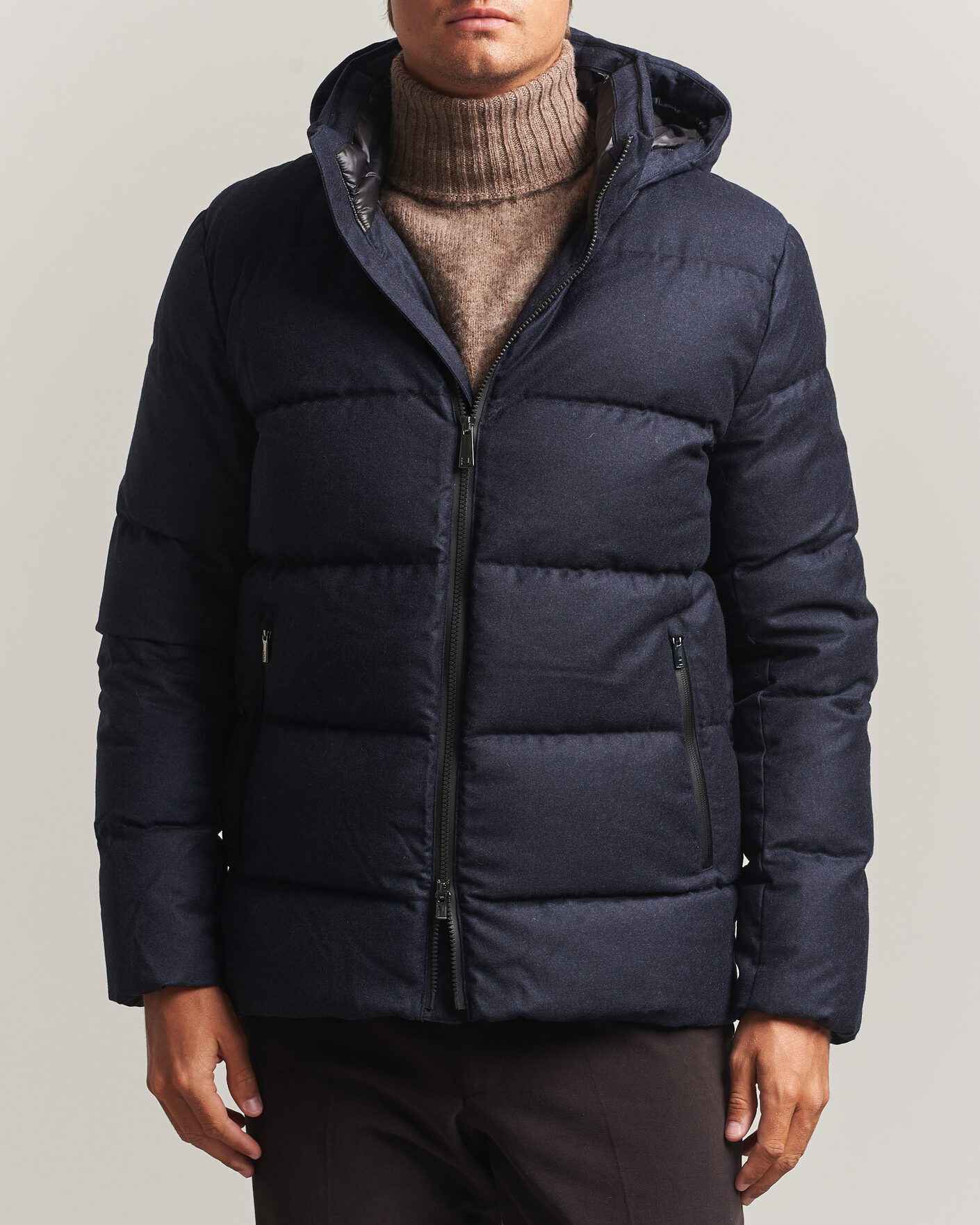 UBR Concord Jacket Savile Navy Melange Wool men M Blå