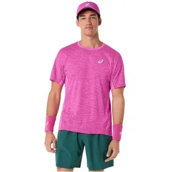 ASICS, Herren, Sportshirt, Match Jacquard Ss Top Digital Sakura Herren (M), Mehrfarbig