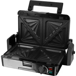 Haws Hâws Kontakt Grill 4in1, Kontaktgrill, Silber, Schwarz