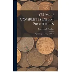 OEuvres Complètes De P-J Proudhon, Sachbücher von Pierre-Joseph Proudhon