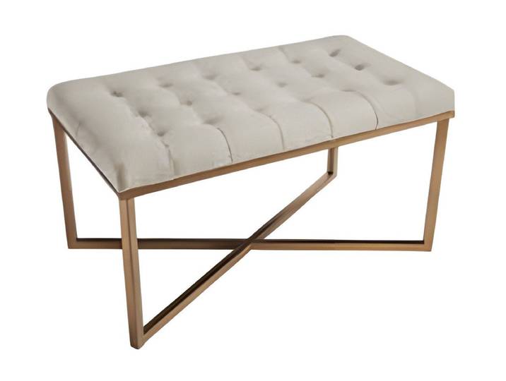 JVmoebel Hocker Beiger Holz Hocker mit elegantem Design und robuster Konstruktion (1 St., 1er Set), Made in Europe