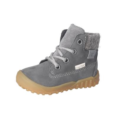 Schnürstiefelette PEPINO "Pepino Stiefelette Leder", Damen, Gr. 23, asphalt, Leder, Schuhe Schnürstiefelette