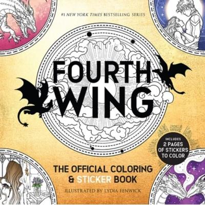 Fourth Wing: The Official Coloring & Sticker Book (Includes 2 Pages of Stickers to Color), Taschenbuch von Entangled, Dover Publications Inc,
