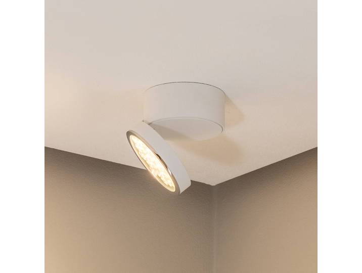 BEGA LED-Deckenstrahler 51312.1 weiß Metall DALI schwenkbar 51.312,, dimmbar, weiß / opal, für Wohn- / Esszimmer, Aluminium, Modern, Wandstrahler