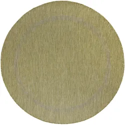 TEPPICH Outdoor ALSTER in Grün, einfarbig, Ø 160 cm