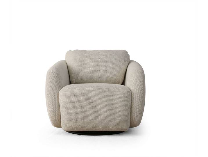 JVmoebel Loungesessel Beiger Sessel aus Textil mit modernem Design und stabiler Konstruktion (Packung, 1-St., Beiger eleganter Sessel – Zeitloses Design für jedes Zuhause), Made in Europa