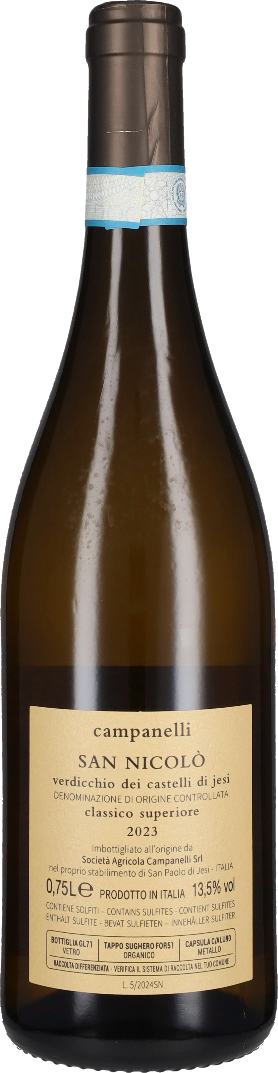 Campanelli Verdicchio Castelli Jesi Classico Superiore 'San Nicolò' 2023