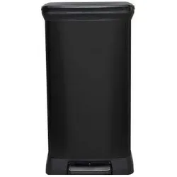 Curver Deco Bin, Abfalleimer, Schwarz