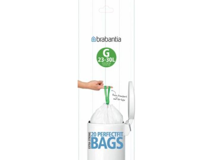 Brabantia - Sac Poubelle 23-30l - 20 Sacs - G