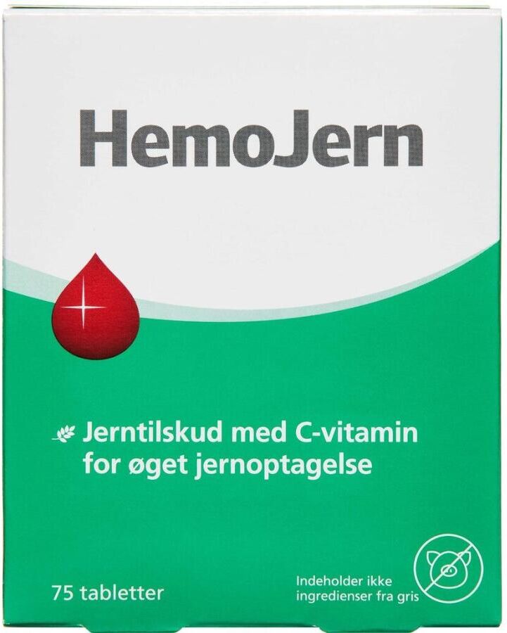 HemoJern Tabletter Kosttilskud 75 stk