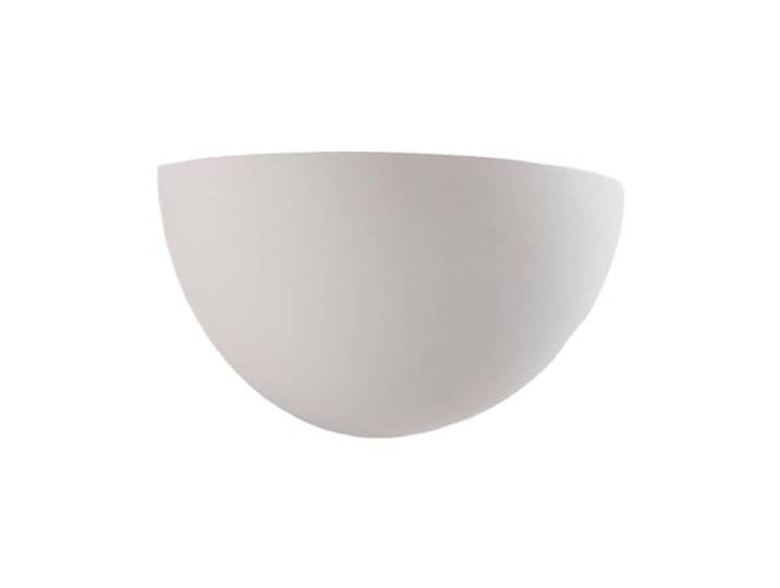 Lindby Gips Wandlampe weiß, bemalbar DIY Wandleuchte innen Uplight 1x E14 ohne Leuchtmittel Wandfluter Gipslampe Wandbeleuchtung Wohnzimmerlampe