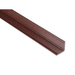 Kovalex® Wandabschluss aus WPC, 40x40 mm, schokobraun, 2,50m lang, für 20/26mm WPC-Dielen
