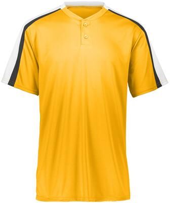 Augusta Sportswear 1557 Athletic Power Plus Jersey 2.0 T-Shirt in Gold/White/Black size 2XL   Polyester