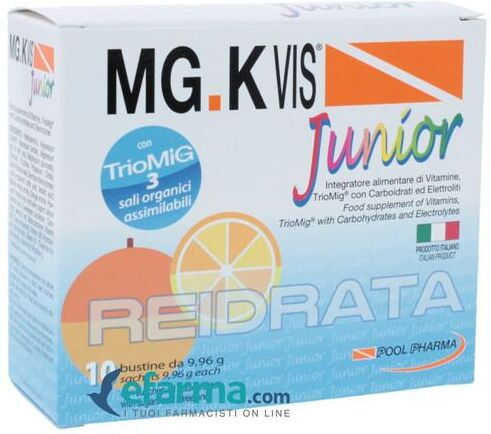 Mg-K Vis MG.K Vis Reidratante Junior Integratore Energetico 10 Bustine