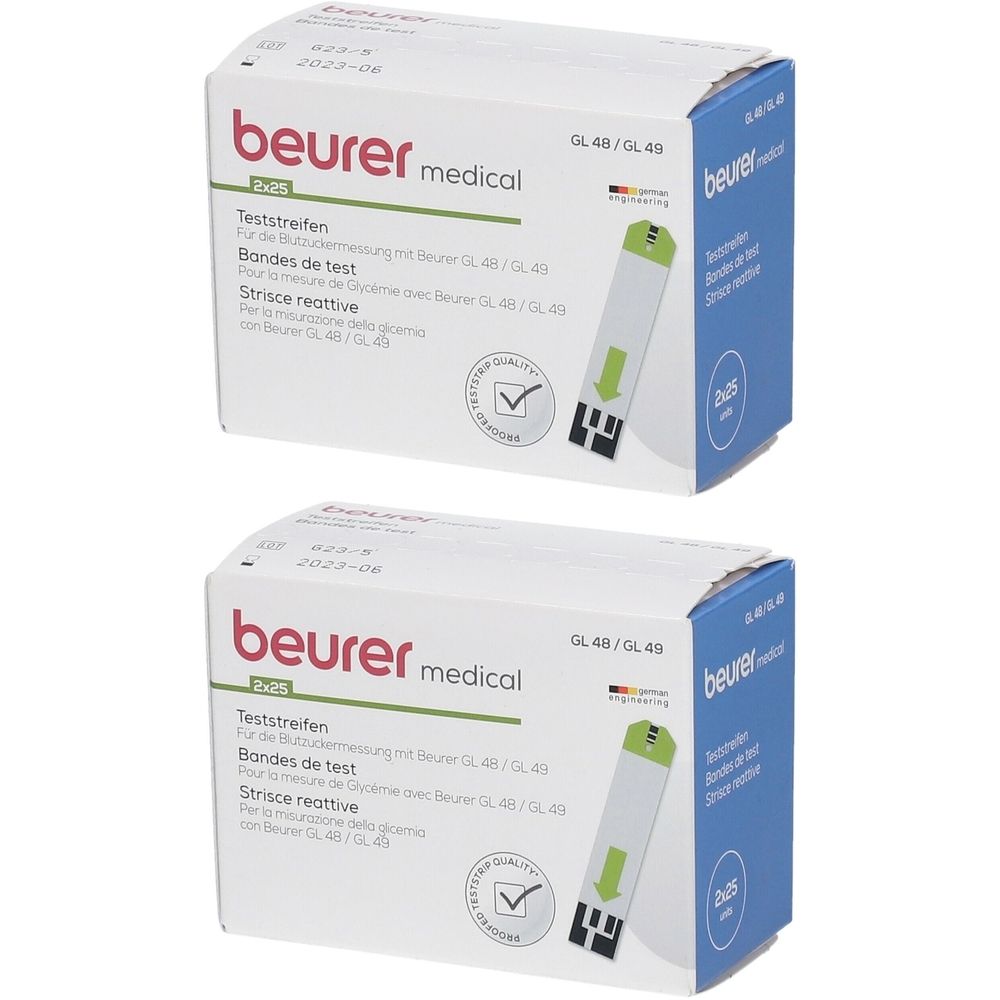 Beurer Gl48/Gl49 Teststreifen 2x 2x50 St