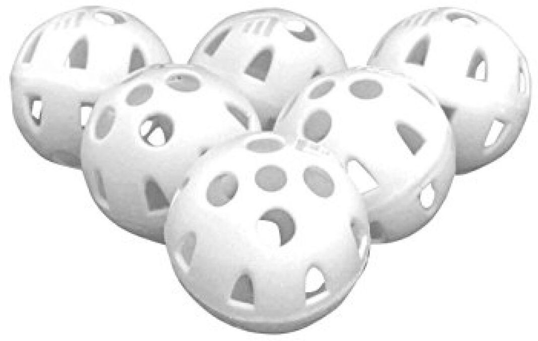 Golfgear Practice Ball Airflow White 6-Pack, Pack