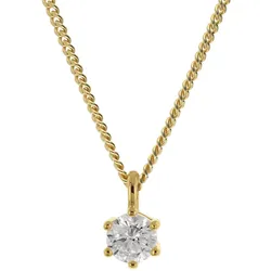 GLIZZ GL8648 Lab Grown Diamant-Anhänger 0,50 ct. Gold 333/8K mit Halskette, 45 cm