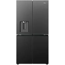 HAIER HCR79F18CHMB Horizon French Door Kühlgefrierkombination (700 l, C, 1825 mm hoch, Schwarz)