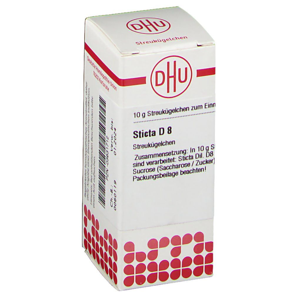 Sticta D 8 Globuli 10 g