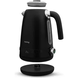 Huslog retro kettle with temperature control black 1,7L 2200W, Wasserkocher, Schwarz