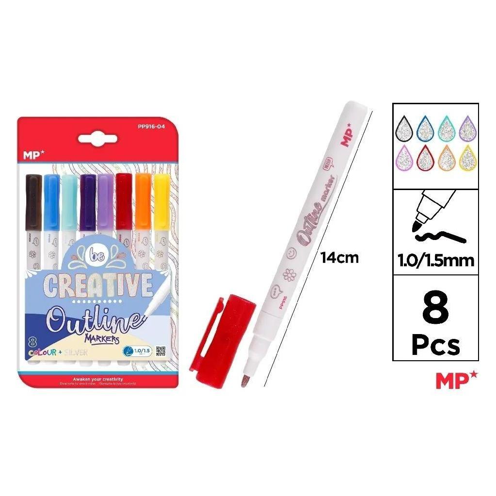 Main paper Doppellinienmarkierungen in 8 Farben (8x) (58217484)