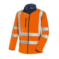 Warnschutz Softshelljacke "NIAGARA" orange - XXL - Orange